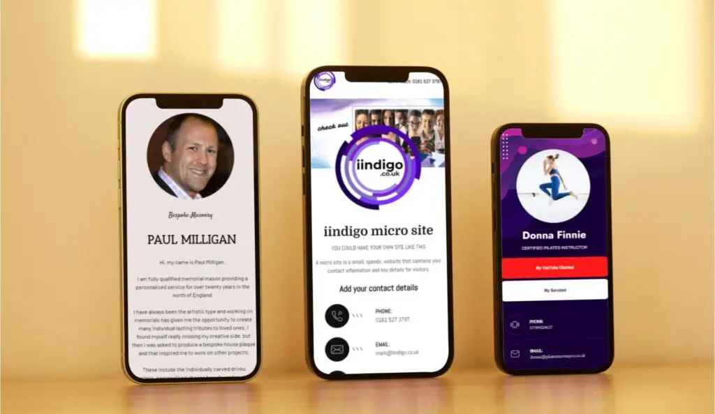 Example Digital Business Cards