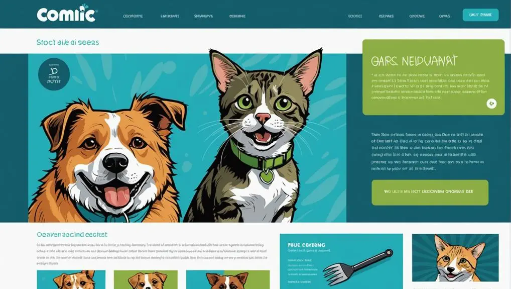 pet grooming website design